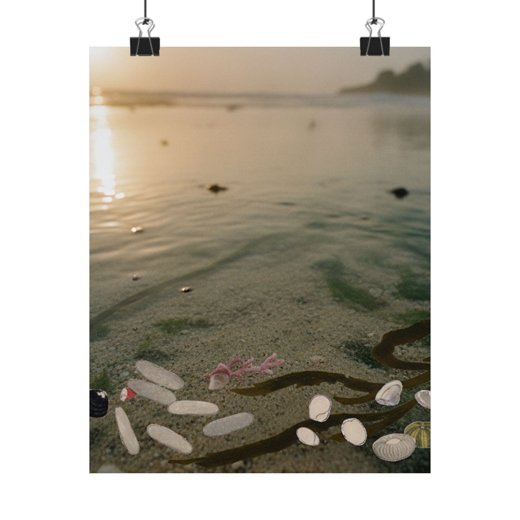 Scenic Nature — Shells Under Water — Matte Poster