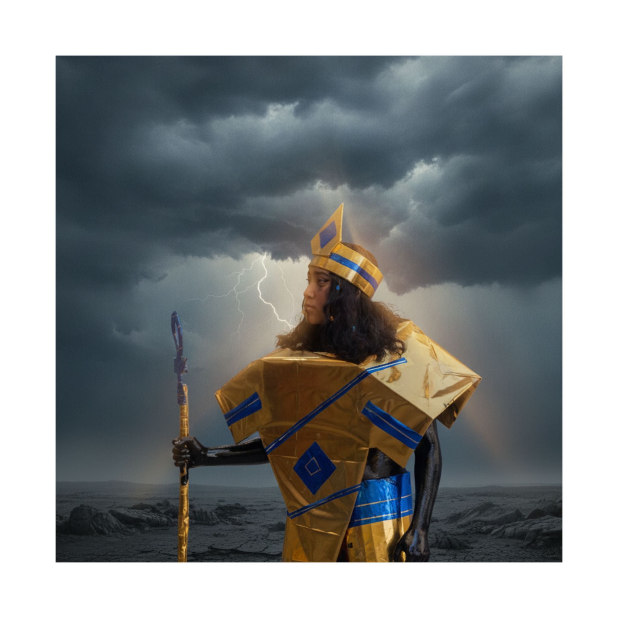 Dramatic Storm — Person — Matte Poster