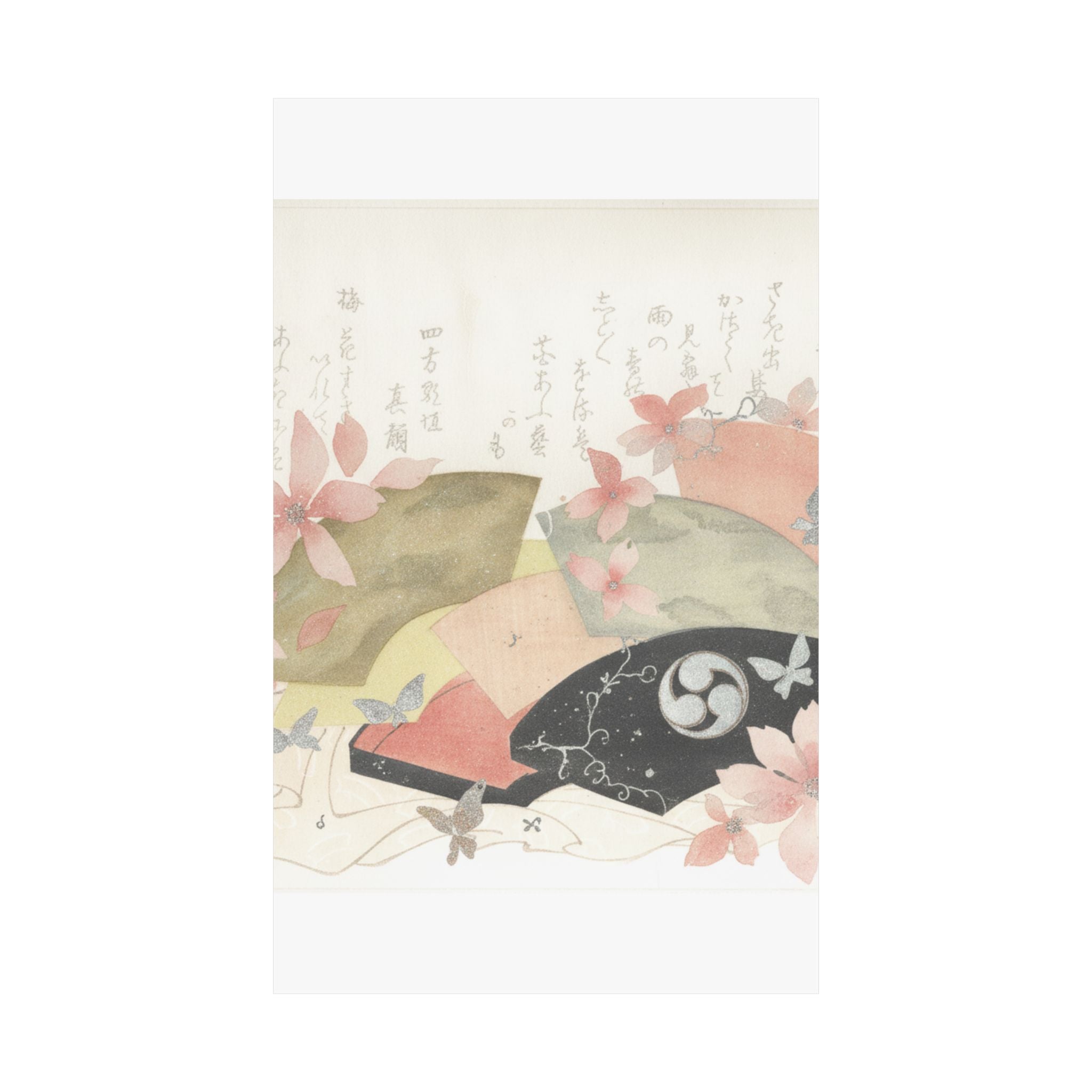 Watercolor — Fan-Box With Fans — Matte Poster