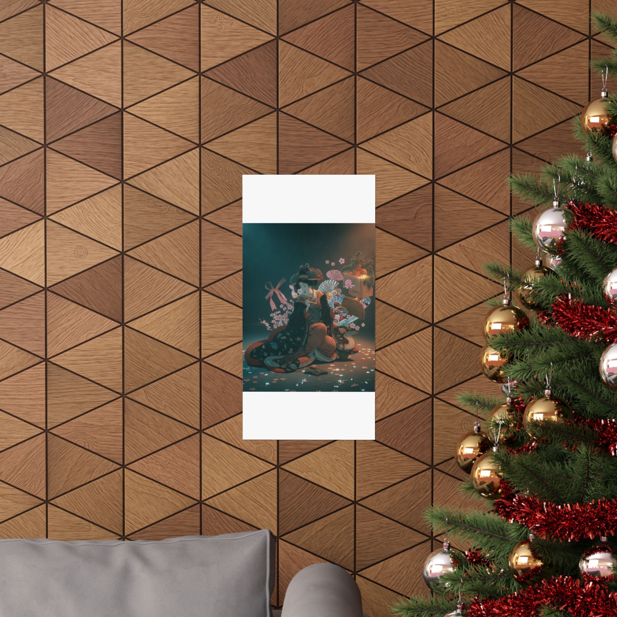 Cinematic — Courtesan And New Year Decoration — Matte Poster