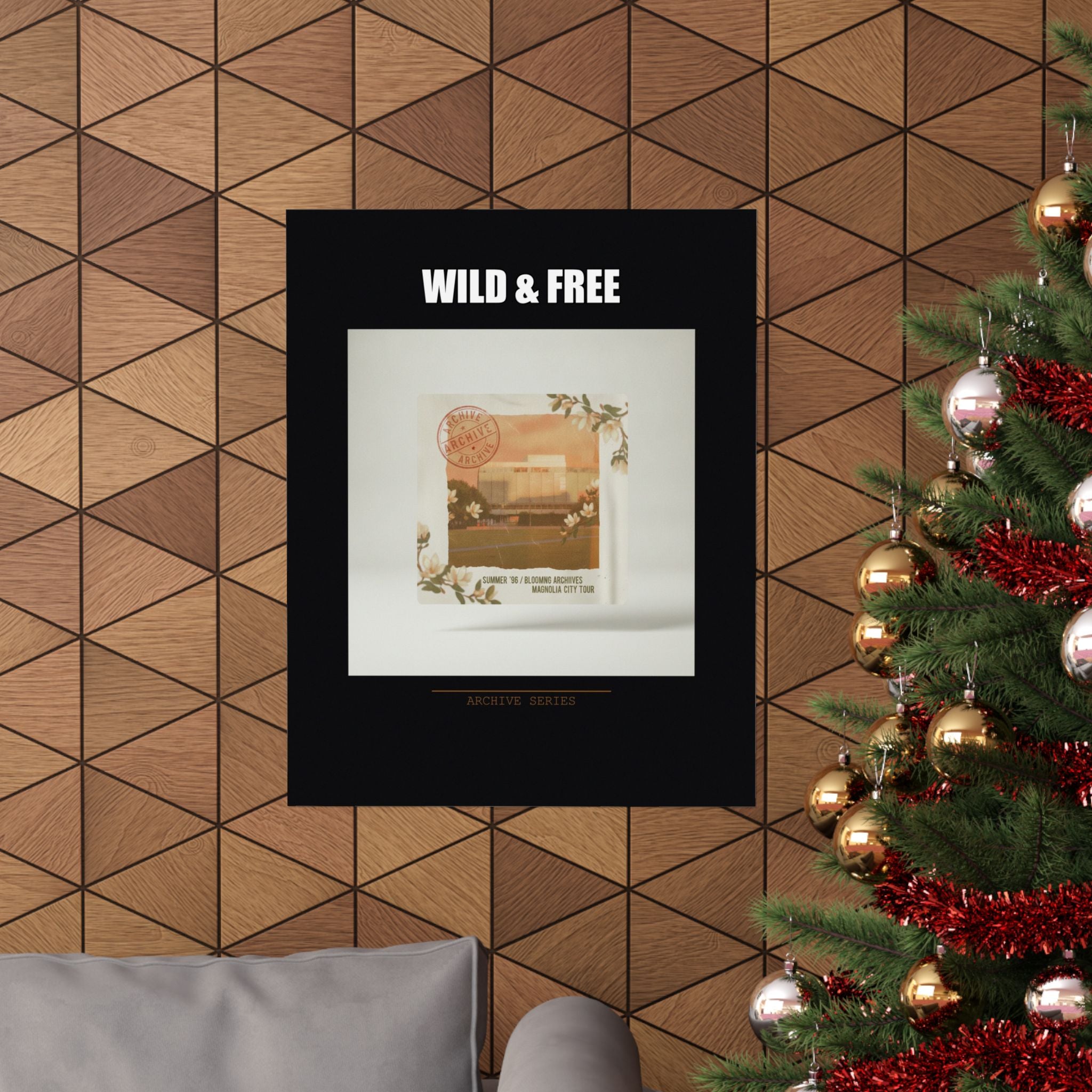 WILD & FREE Vintage Magnolia Archive Matte Poster