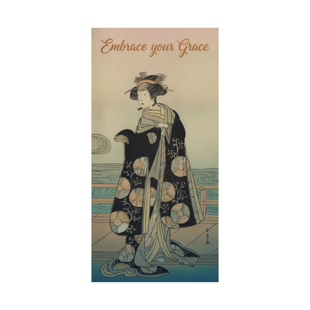 Affirmation — Yoshizawa Iroha As A Woman Standing On The Engawa Of A House By A River — Matte Poster