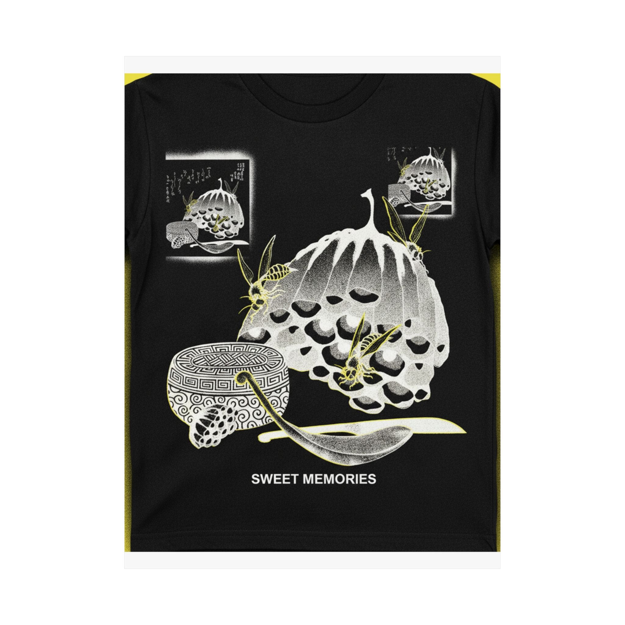 Streetwear Collage — Hives With Wasps, And A Box With A Spoon For Honey — Matte Poster