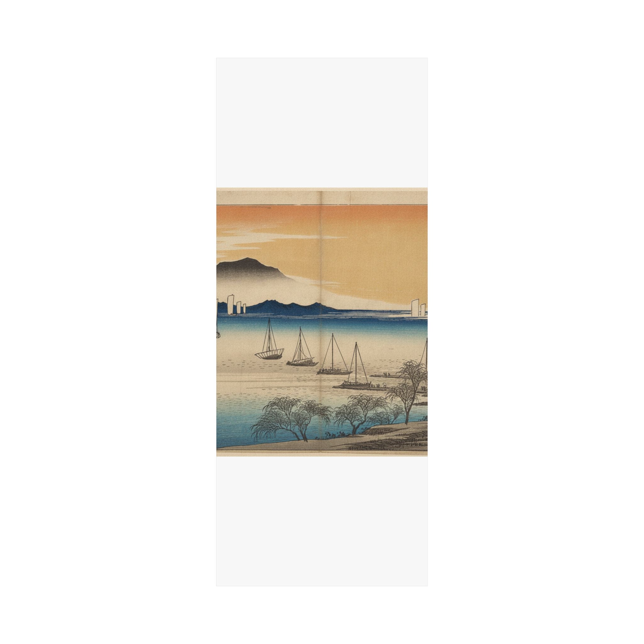 Affirmation — Sailing Boats Returning To Yabase, Lake Biwa — Matte Poster