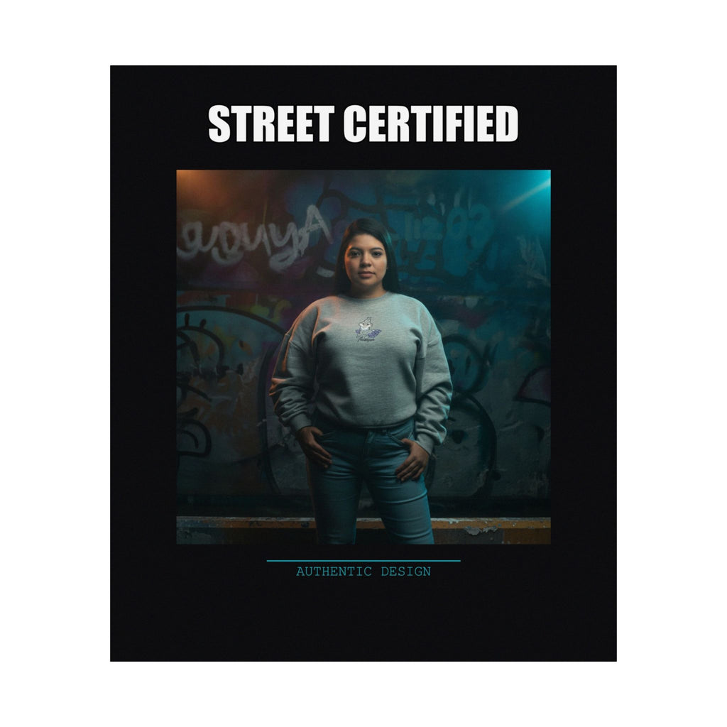 Street Certified Graffiti Wall Portrait Matte Poster