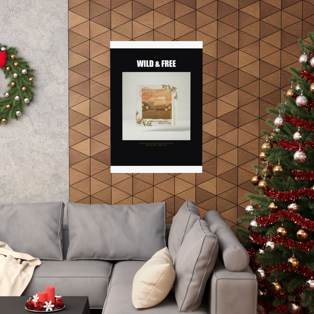 WILD & FREE Vintage Magnolia Archive Matte Poster