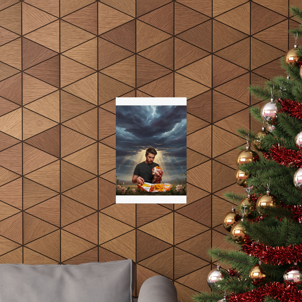 Dramatic Storm — Person — Matte Poster