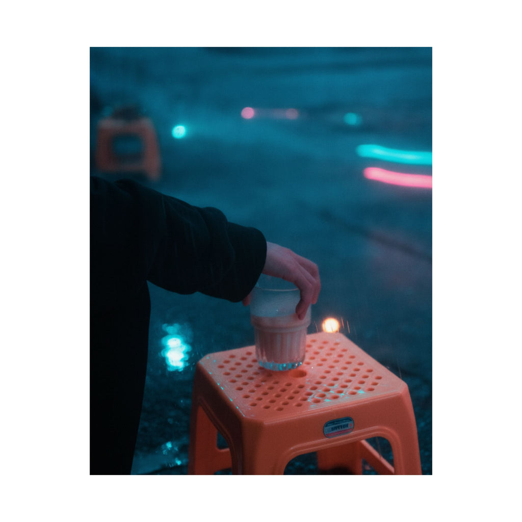 Neon Noir — Person — Matte Poster
