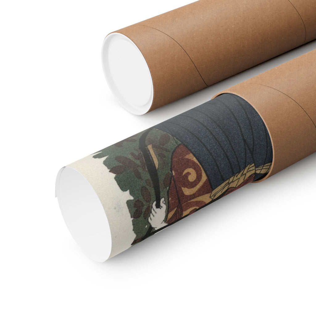 Watercolor — The First Nakamura Nakazo As A Man Of High Rank Attired In Naga-Bakama — Matte Poster
