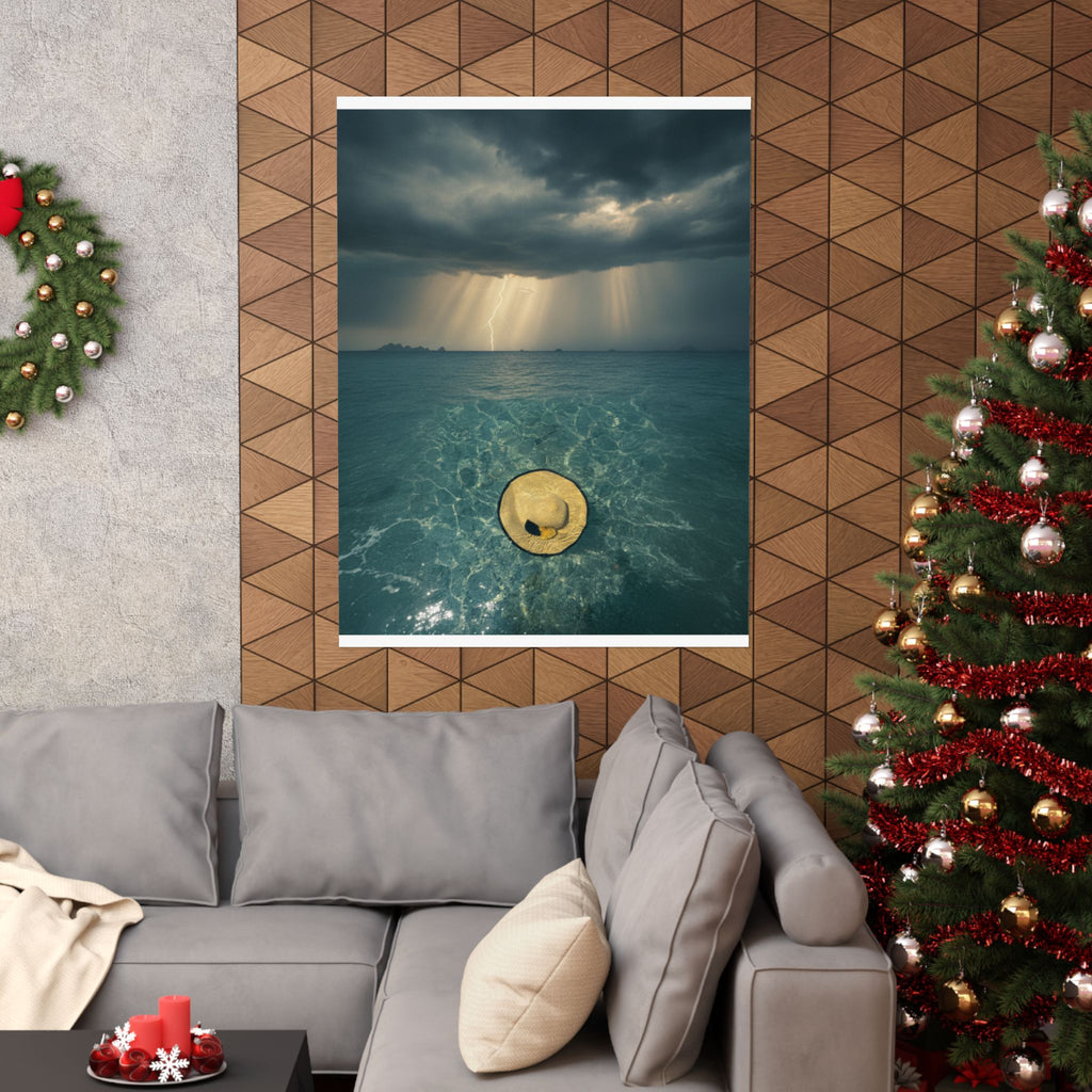 Dramatic Storm — Hat — Matte Poster