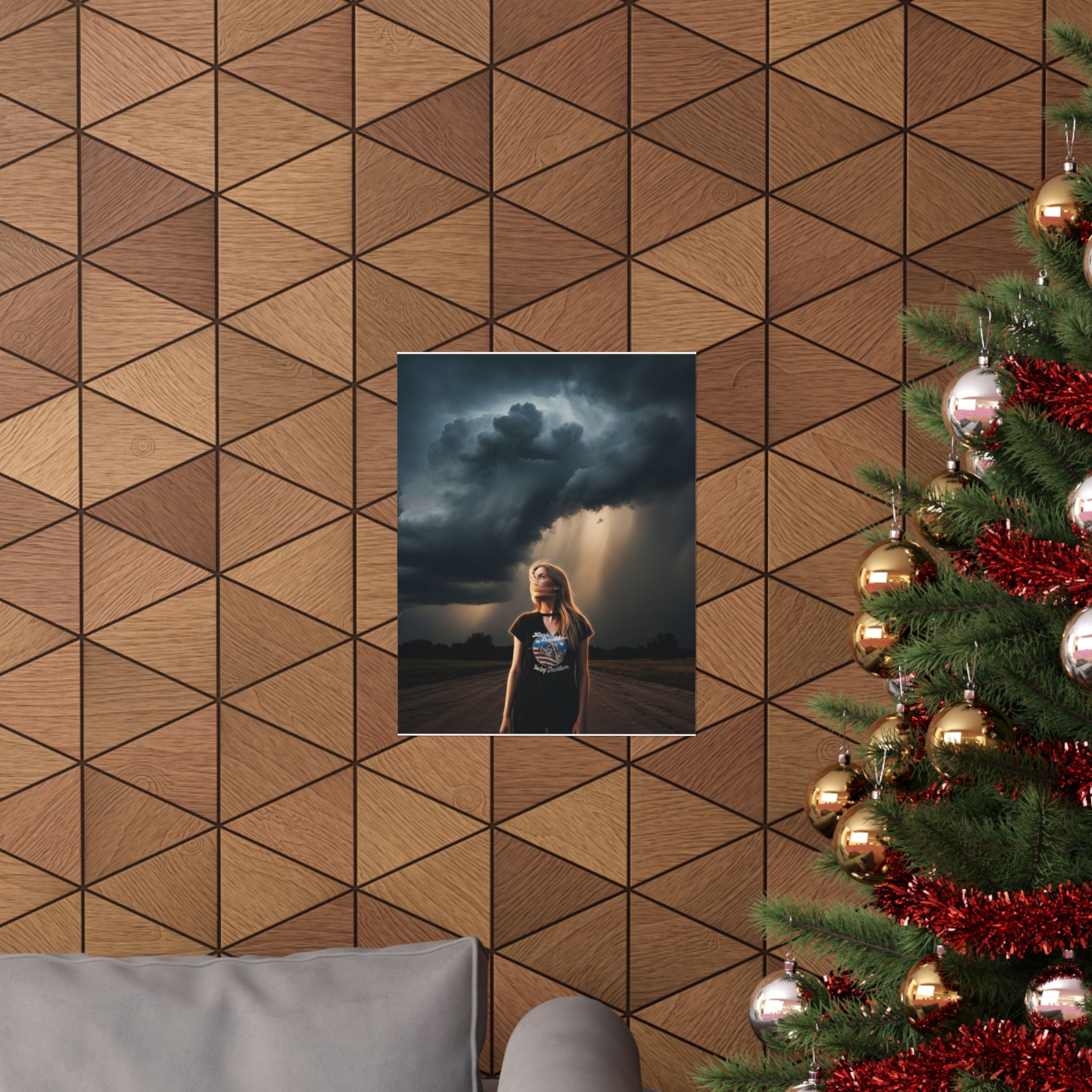 Dramatic Storm — Person — Matte Poster