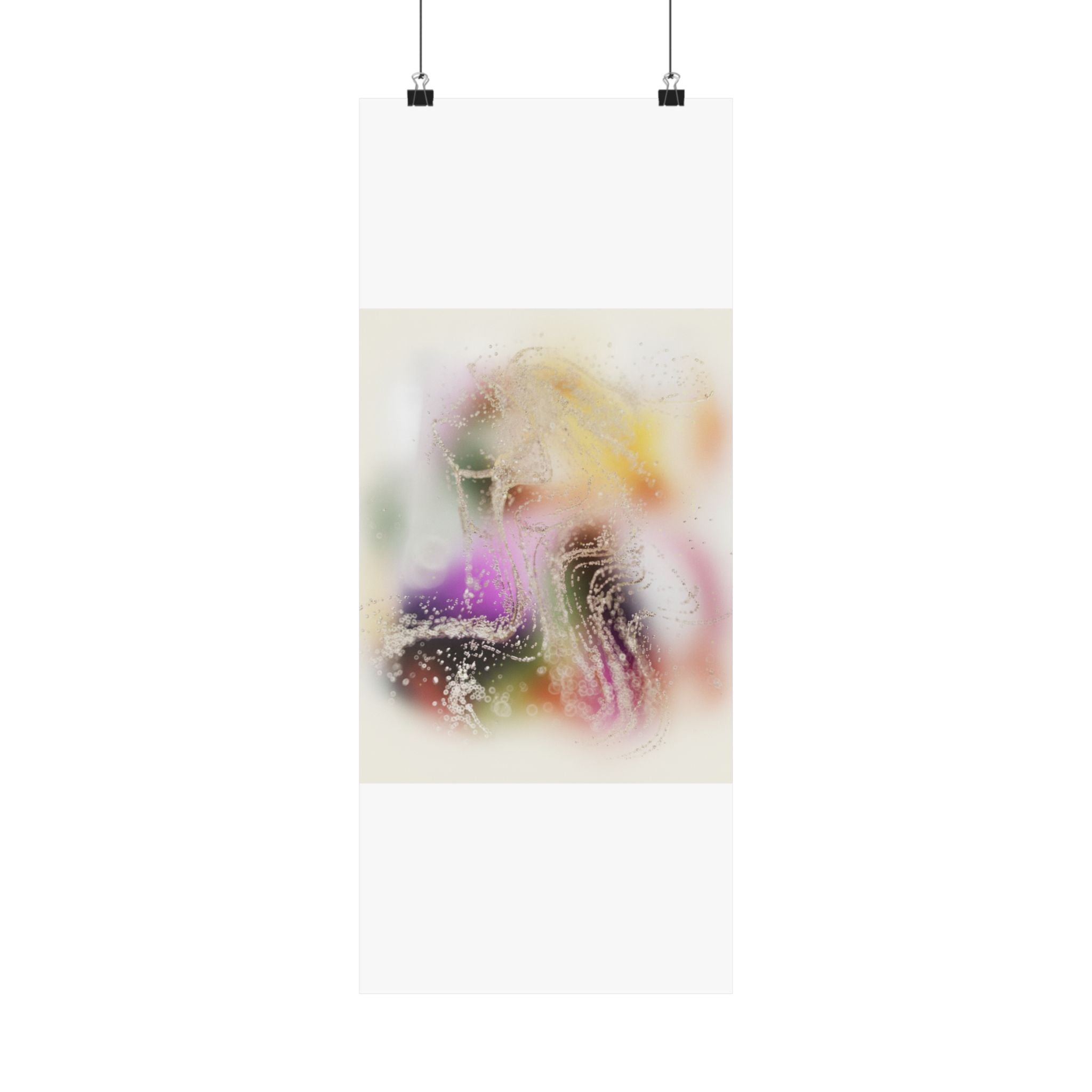 Dreamy Blurred Colour Cloud Abstract Art Poster