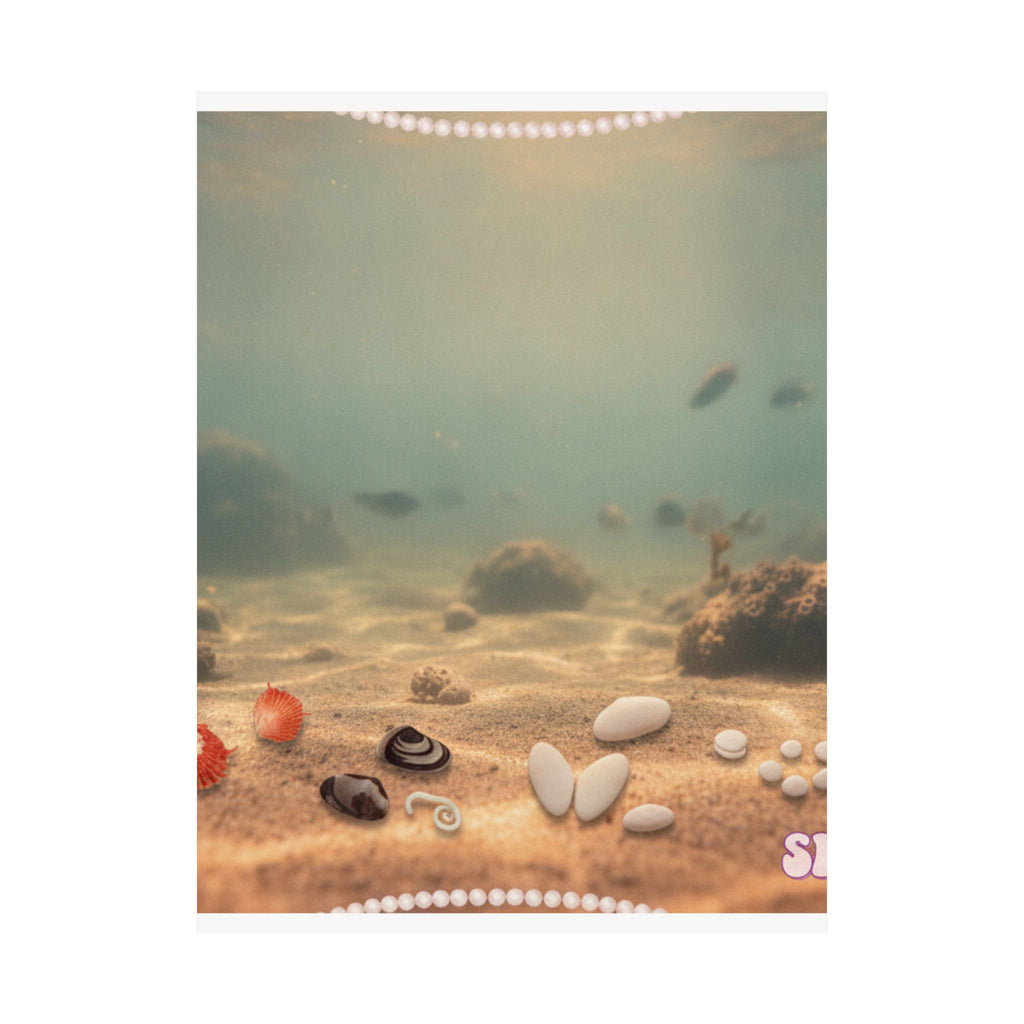 Scenic Nature — Shells Under Water — Matte Poster