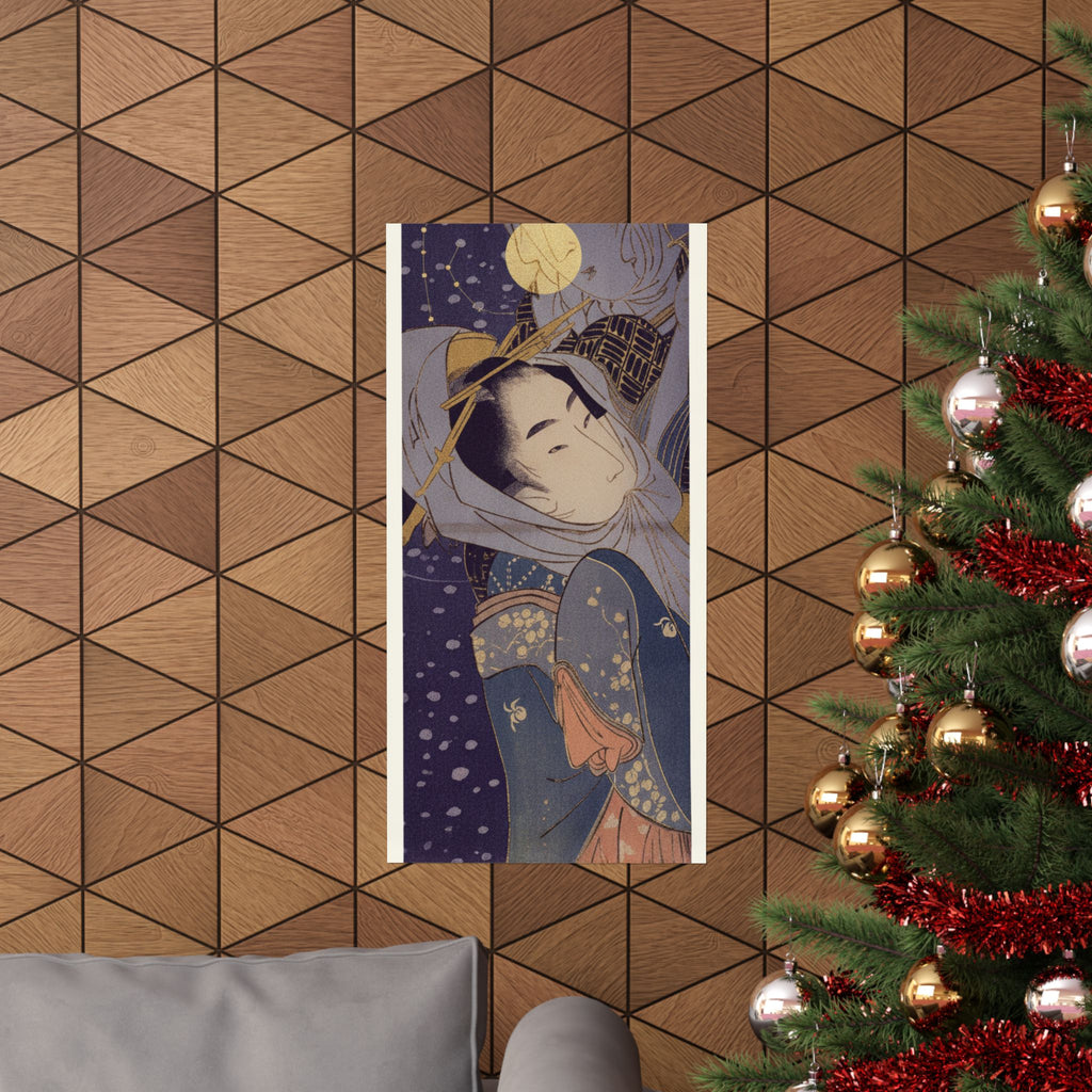 Celestial — Girl And Lover In Snow — Matte Poster