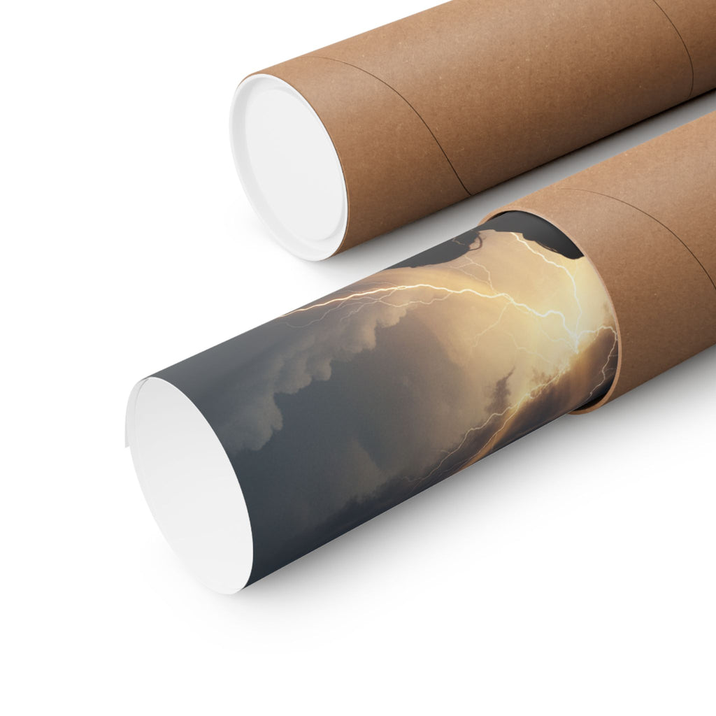 Dramatic Storm — Person — Matte Poster