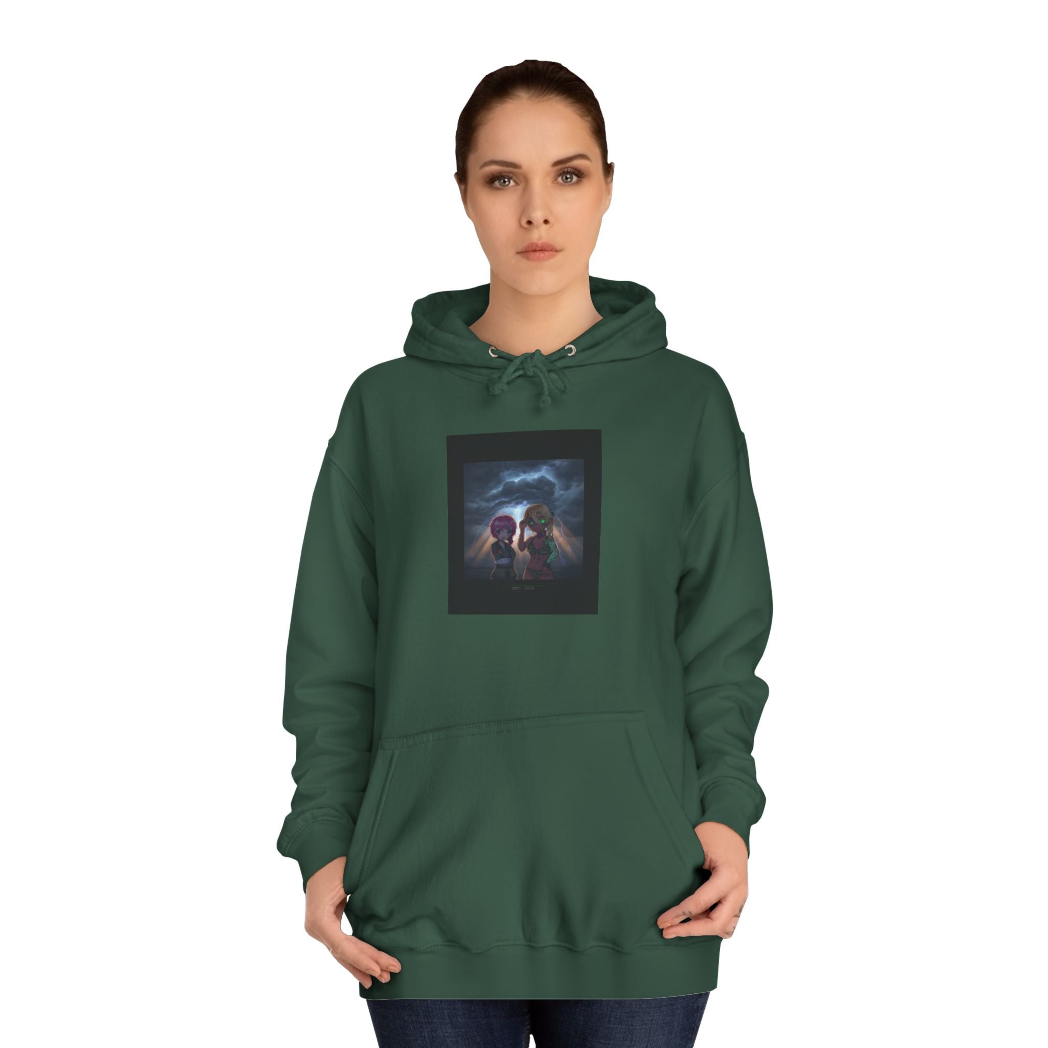 Anime Lightning Storm Sky Dramatic Pullover Hoodie