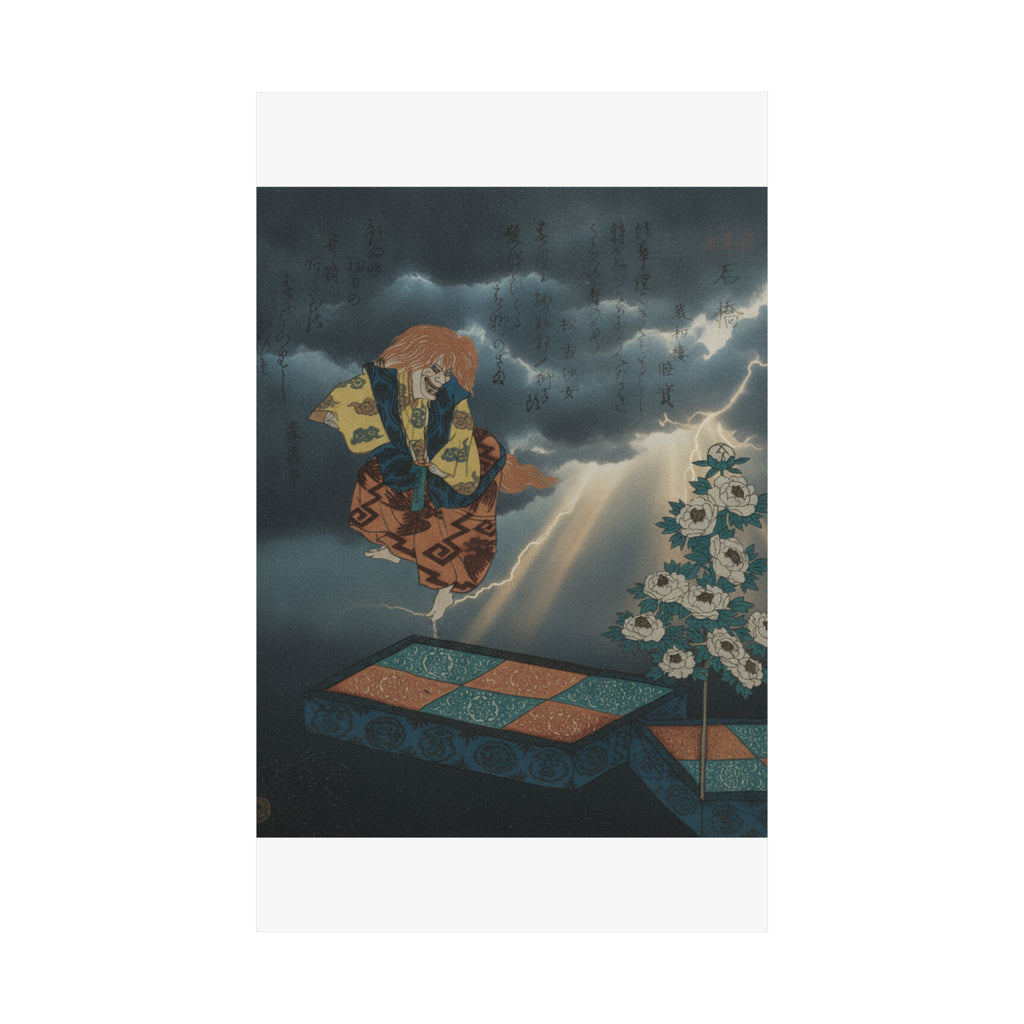 Dramatic Storm — Scene From Noh Dance — Matte Poster