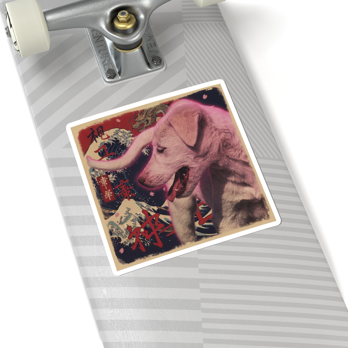 Japanese Street — Dog — Kiss-Cut Sticker