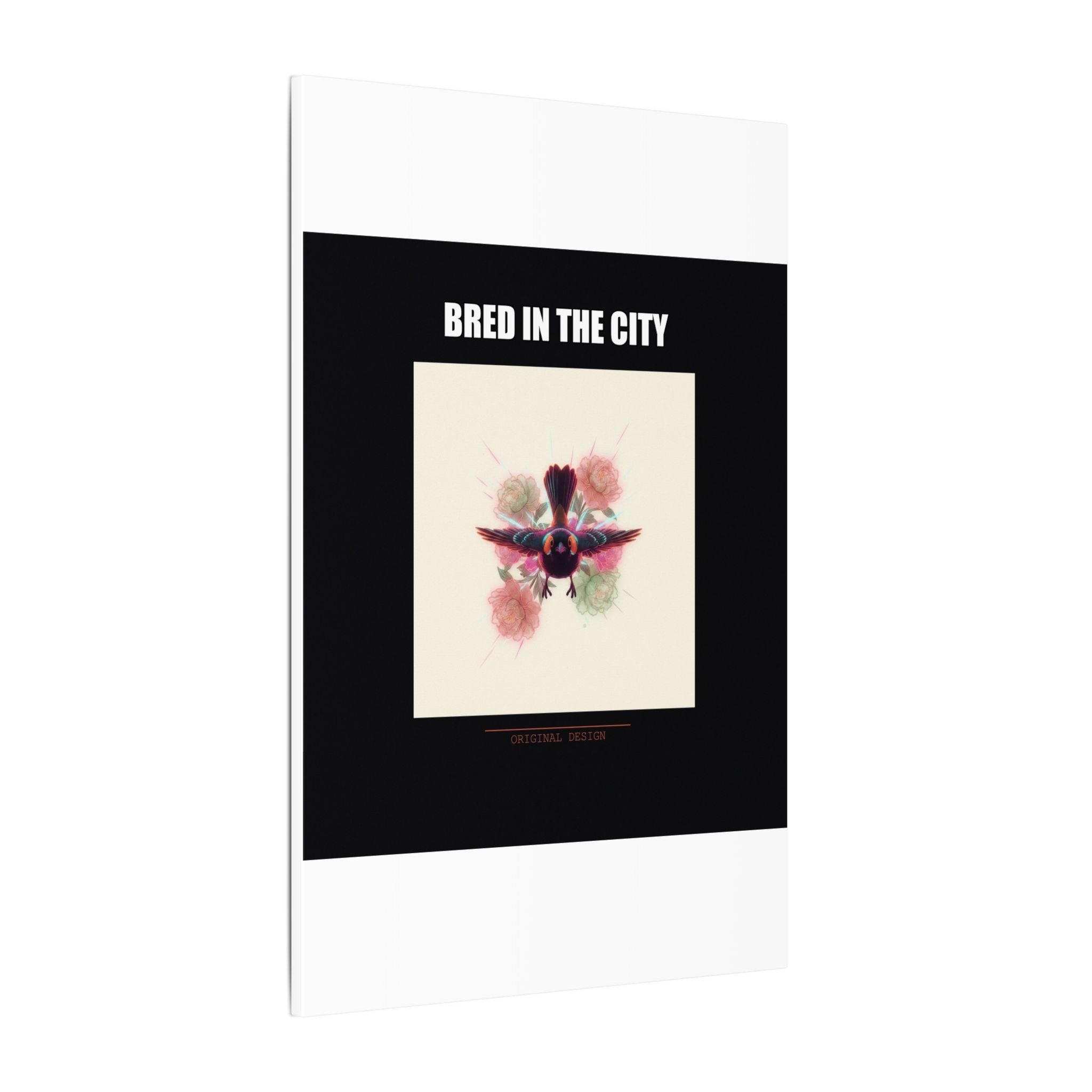 BRED IN THE CITY Flying Bird & Roses Matte Canvas
