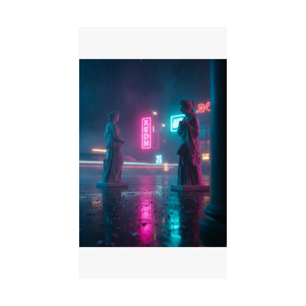 Neon Noir — Person — Matte Poster