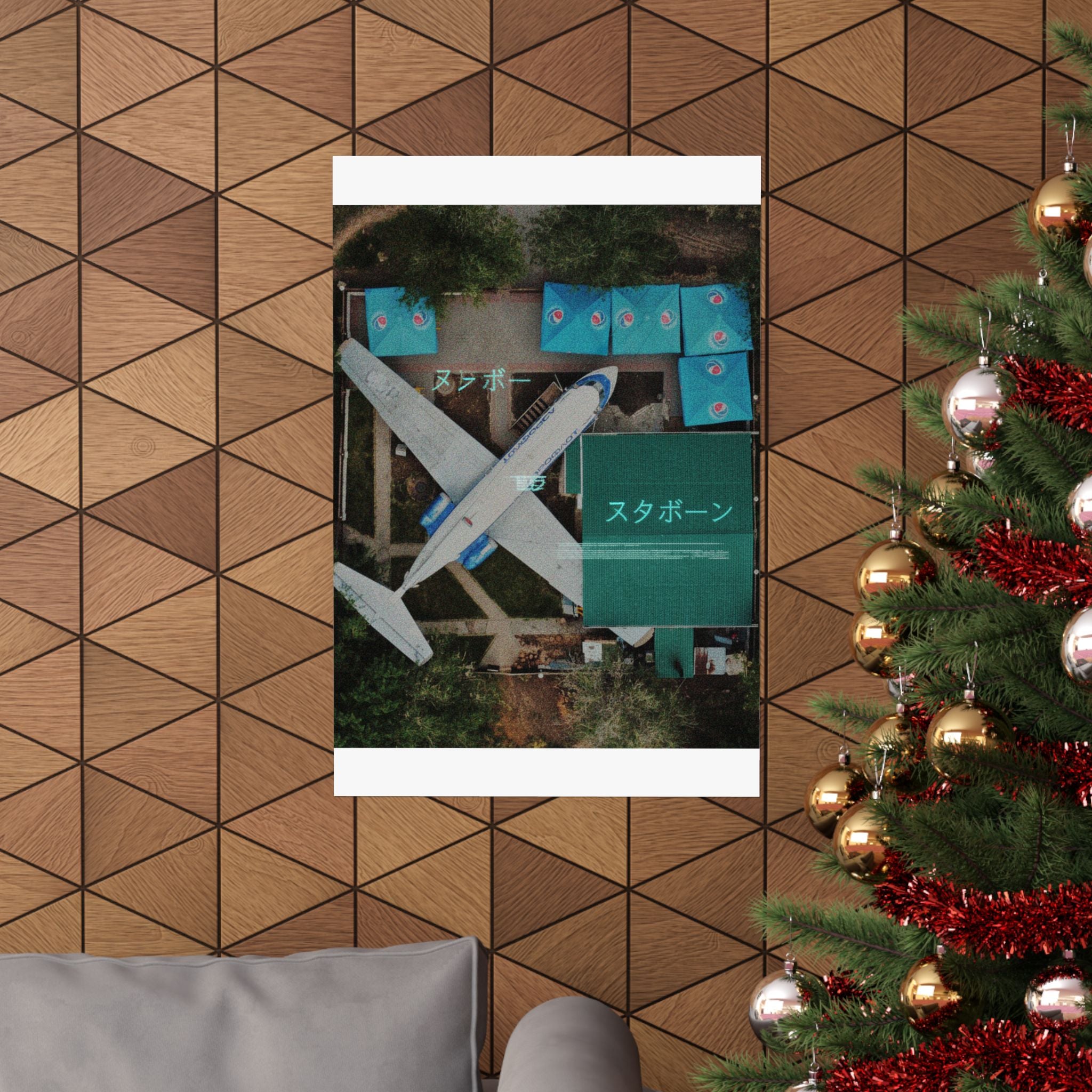 Glitch Culture — Airplane — Matte Poster