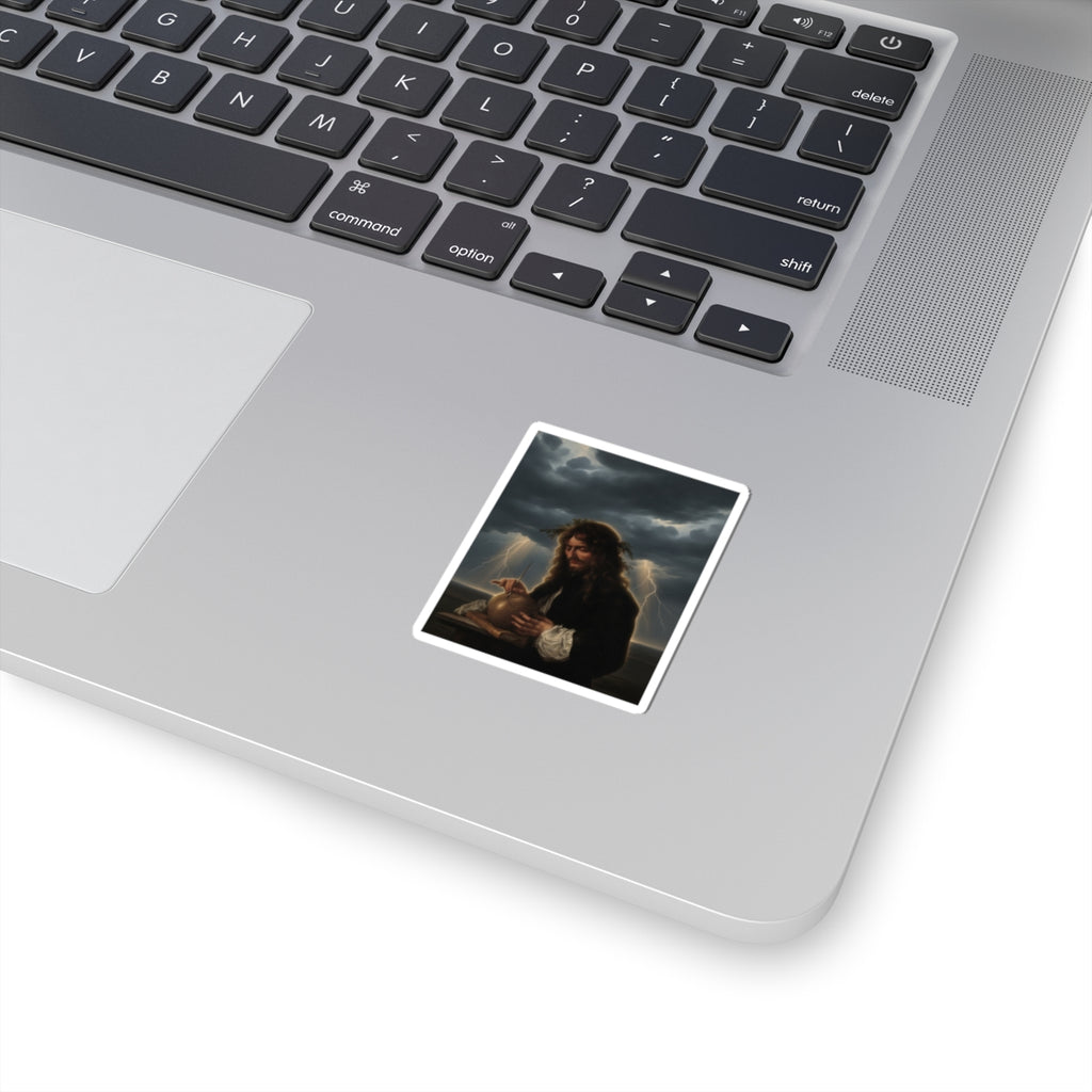 Dramatic Storm — Person — Kiss-Cut Sticker