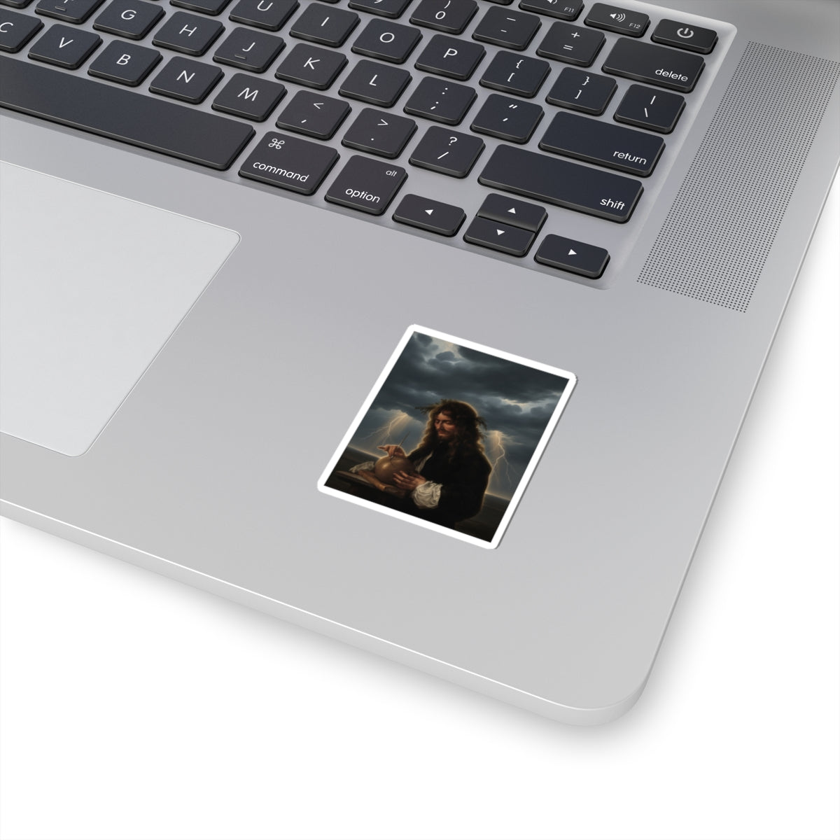 Dramatic Storm — Person — Kiss-Cut Sticker