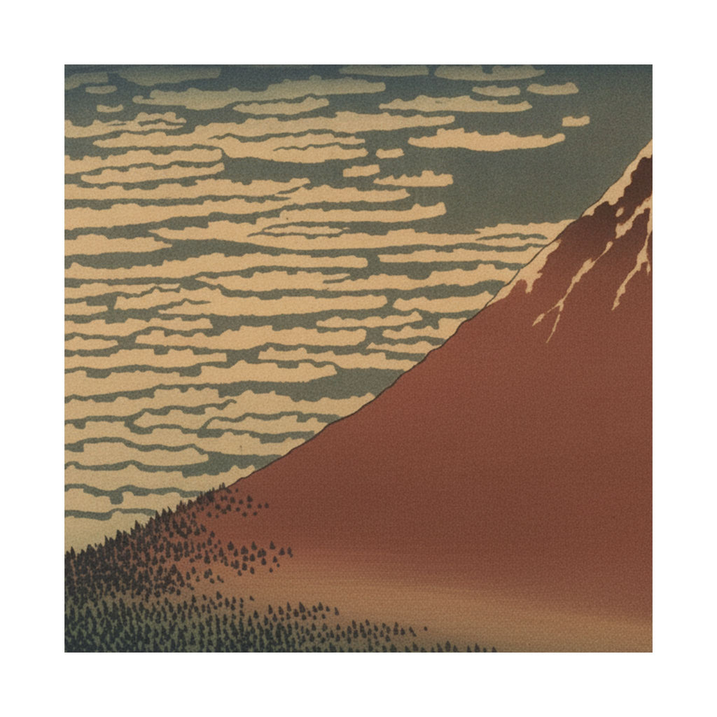 Scenic Nature — South Wind, Clear Sky (Gaifū Kaisei), Also Known As Red Fuji, From The Series Th — Matte Poster