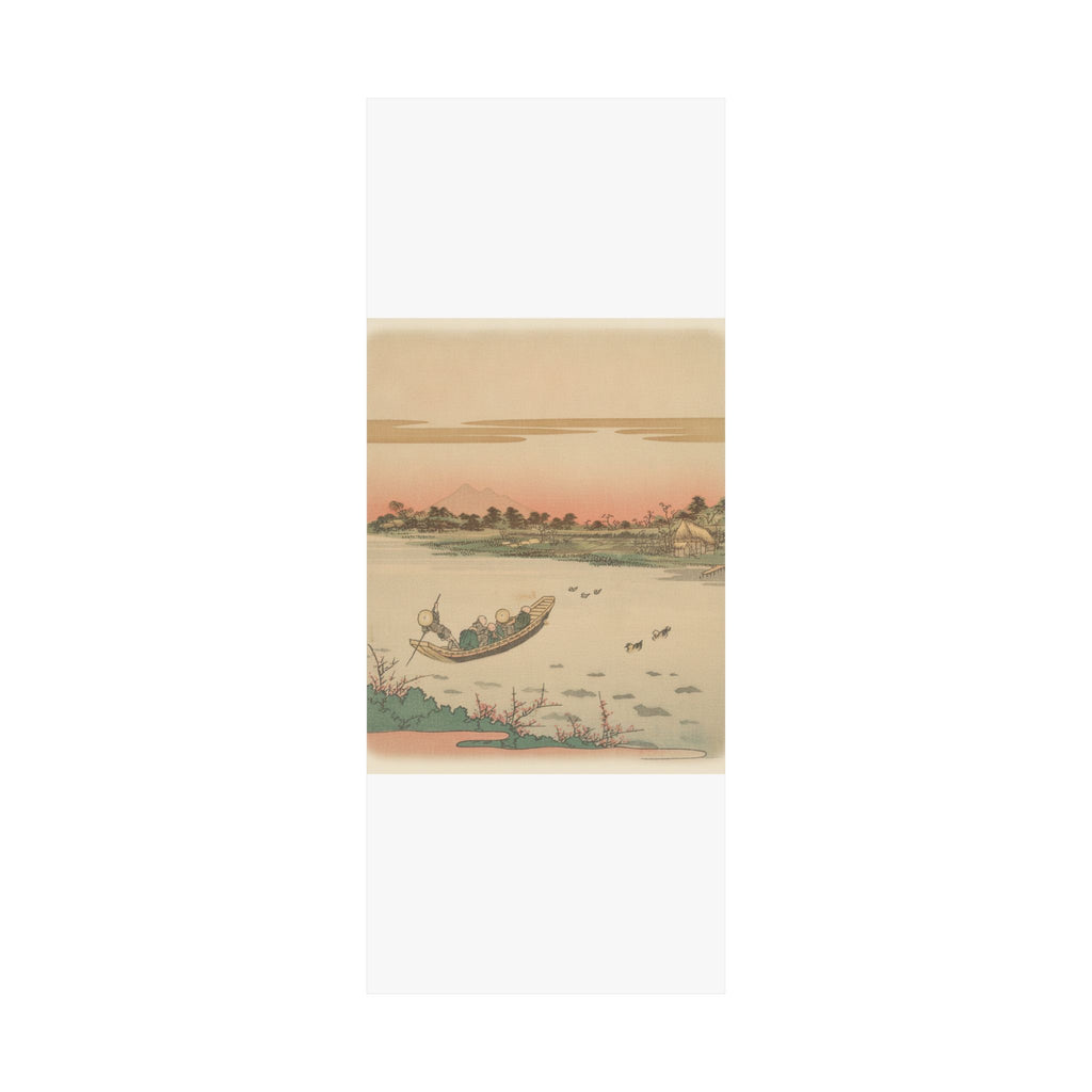 Southern Sunset — Boat Ferrying Across River — Matte Poster