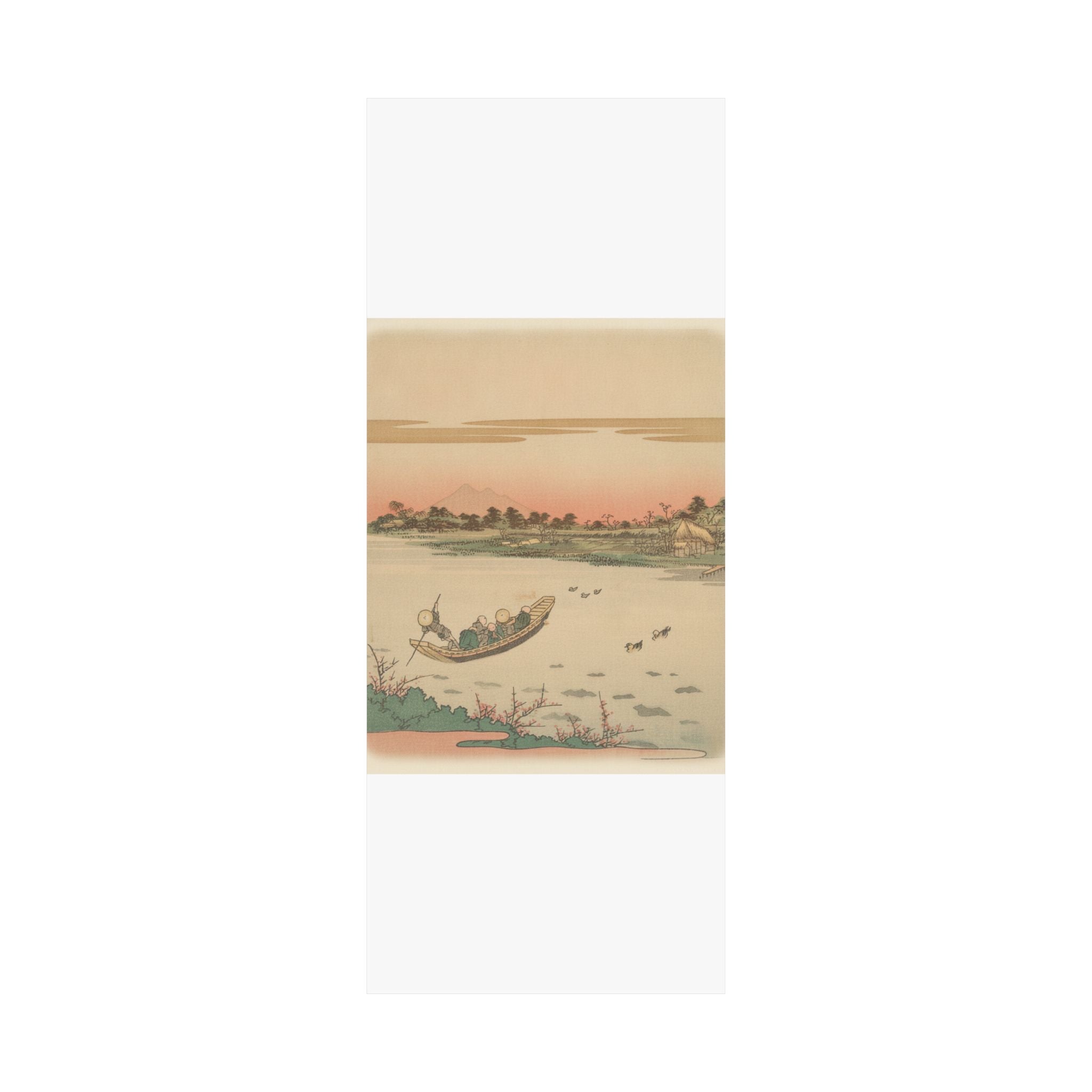 Southern Sunset — Boat Ferrying Across River — Matte Poster