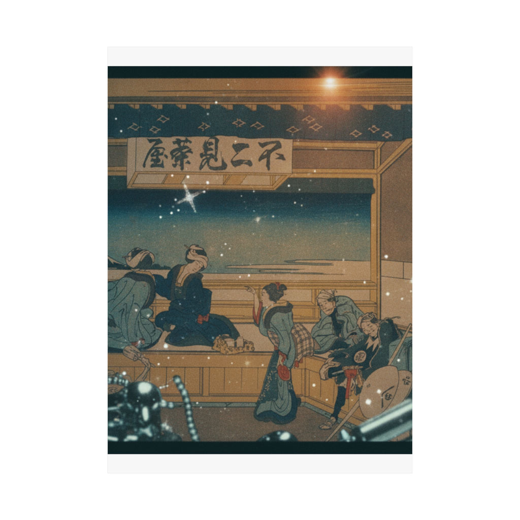 Cinematic — Yoshida On The Tōkaidō (Tōkaidō Yoshida), From The Series Thirty-Six Views Of Mo — Matte Poster