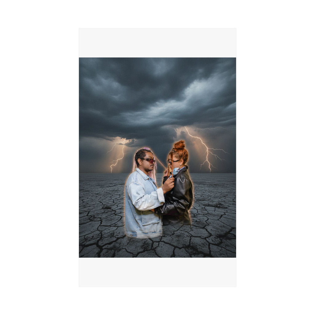 Dramatic Storm — Person — Matte Poster
