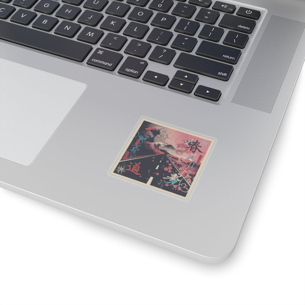 Japanese Street kiss-cut sticker — product view 9