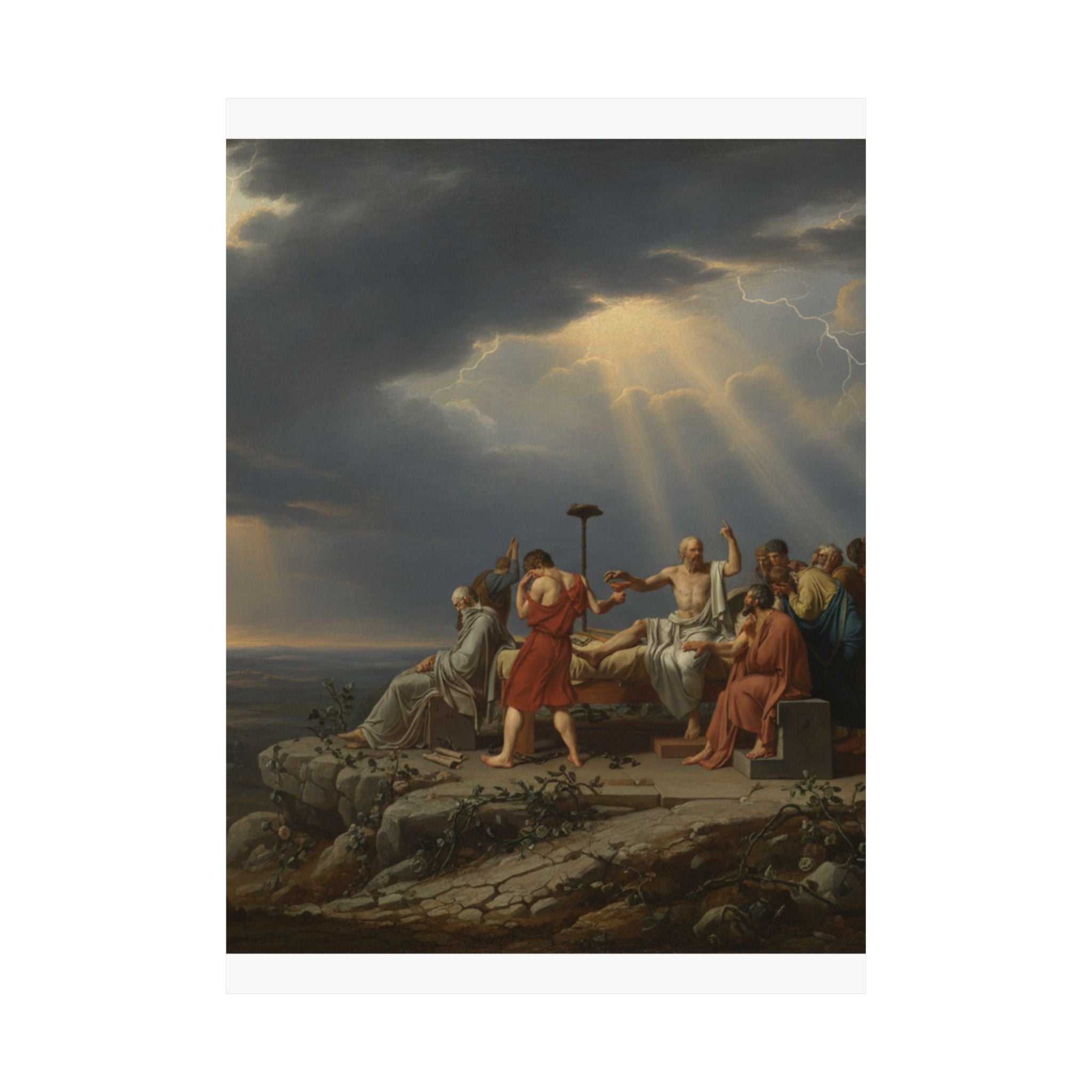 Dramatic Storm — Person — Matte Poster