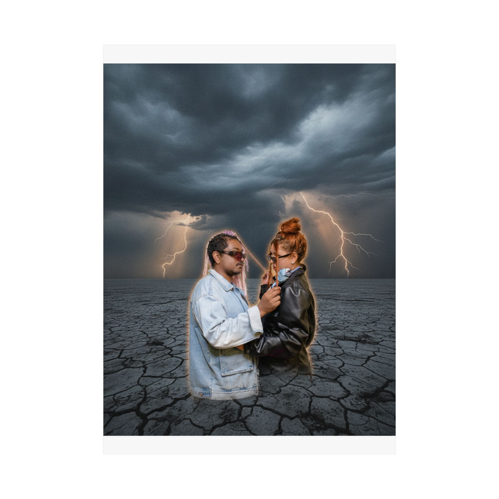 Dramatic Storm — Person — Matte Poster