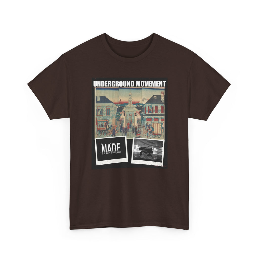 UNDERGROUND MOVEMENT | Illustration Of Foreign Residences And The Catholic Church In Yokohama (Yokohama Collage Tee — Graphic Tee