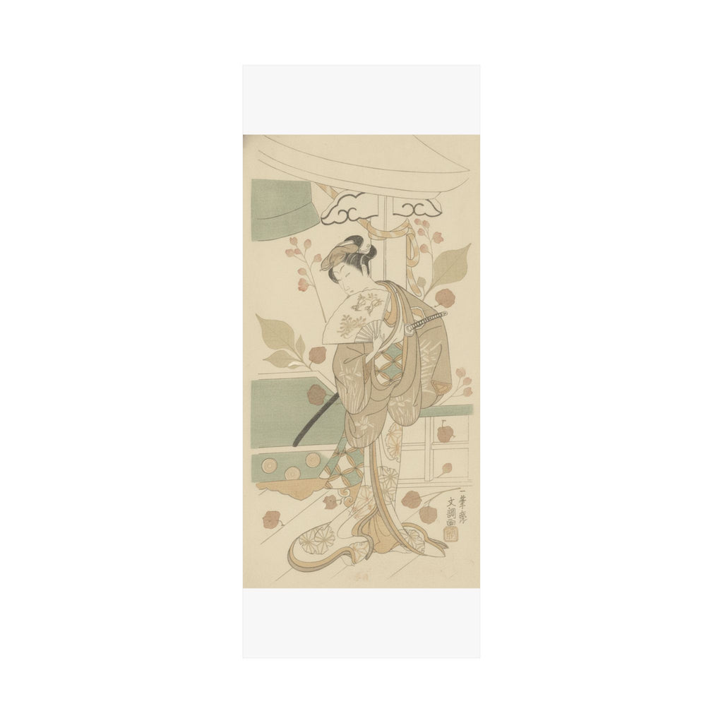 Botanical — The Actor Ichikawa Uzayemon Ix 1724–1785 In A Female Role — Matte Poster