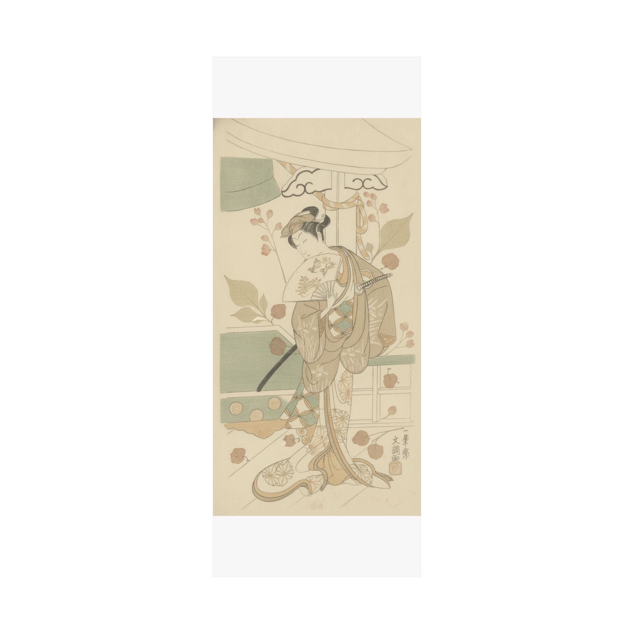Botanical — The Actor Ichikawa Uzayemon Ix 1724–1785 In A Female Role — Matte Poster