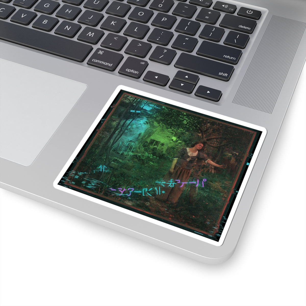 Glitch Culture — Person — Kiss-Cut Sticker