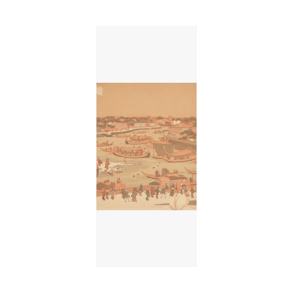 Southern Sunset — New Great Bridge At Naka Zu In Edo — Matte Poster