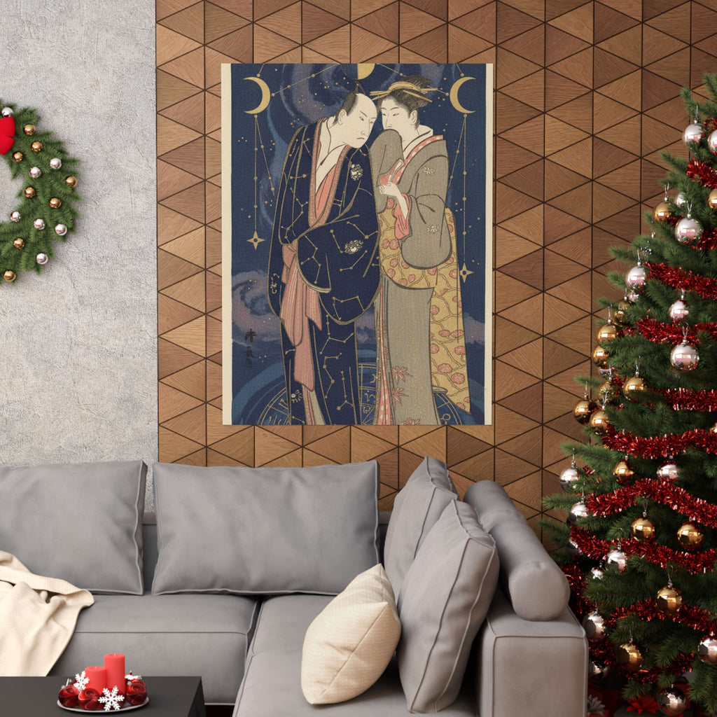 Celestial — Ichikawa Yaozo Iii With A Lady — Matte Poster
