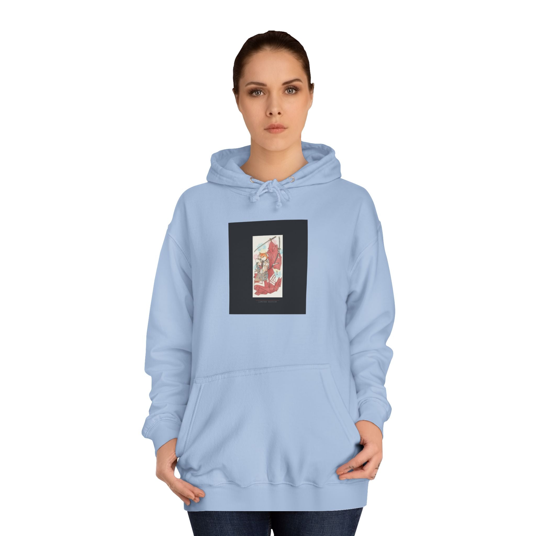 Limited Edition Fox Samurai Ukiyo-e Graphic Hoodie