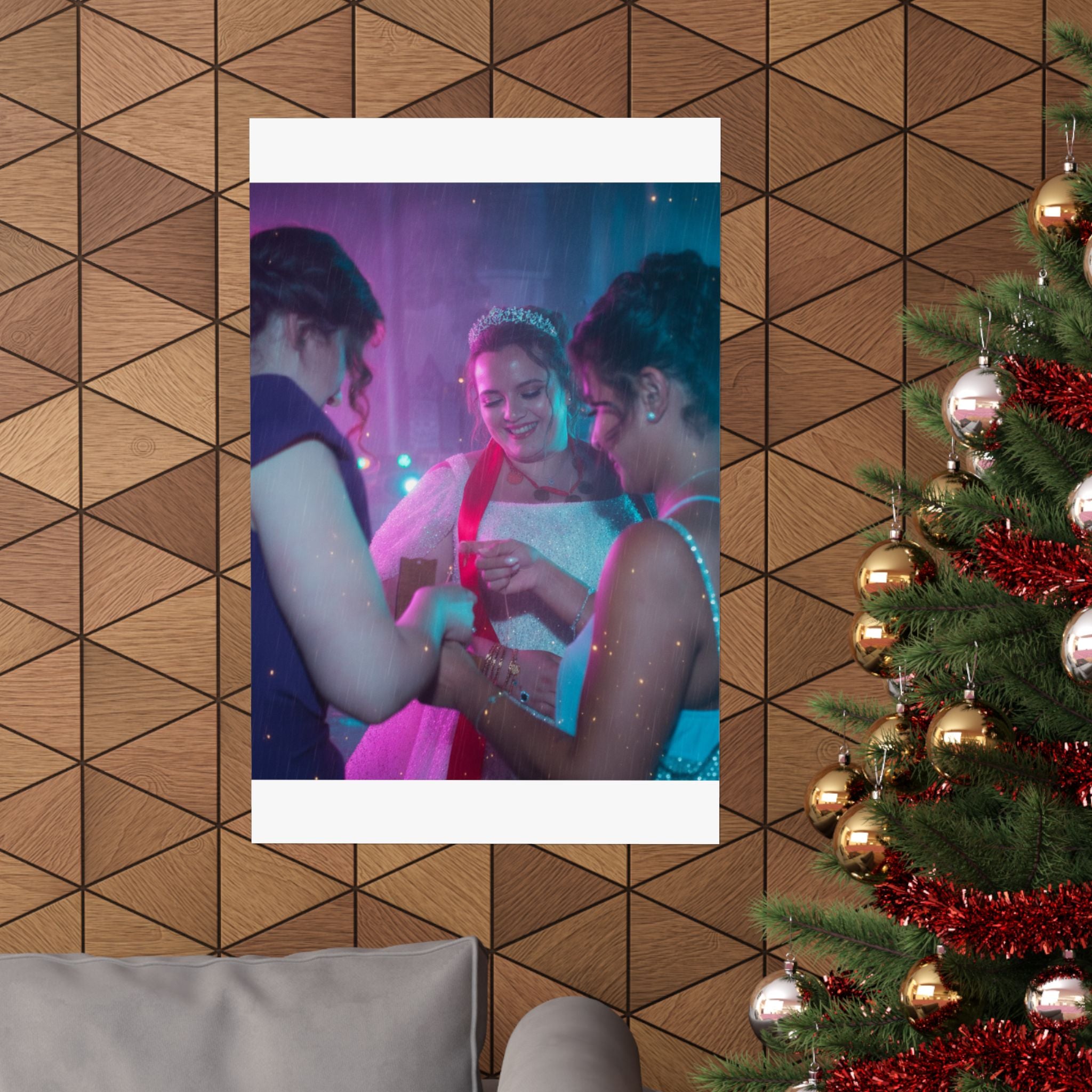 Neon Noir — Person — Matte Poster