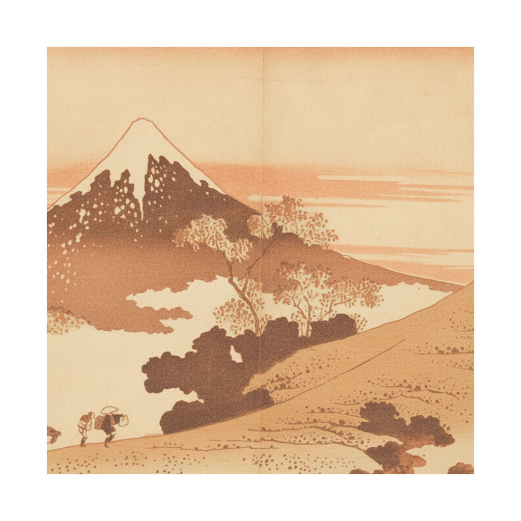 Southern Sunset — Fuji From Inume (?) Pass — Matte Poster