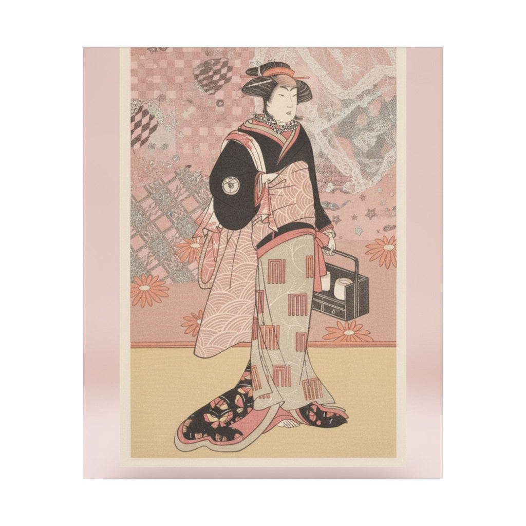 Product Marketing — The Actor Iwai Hanshiro Iv As A Woman In A Black Kimono — Matte Poster