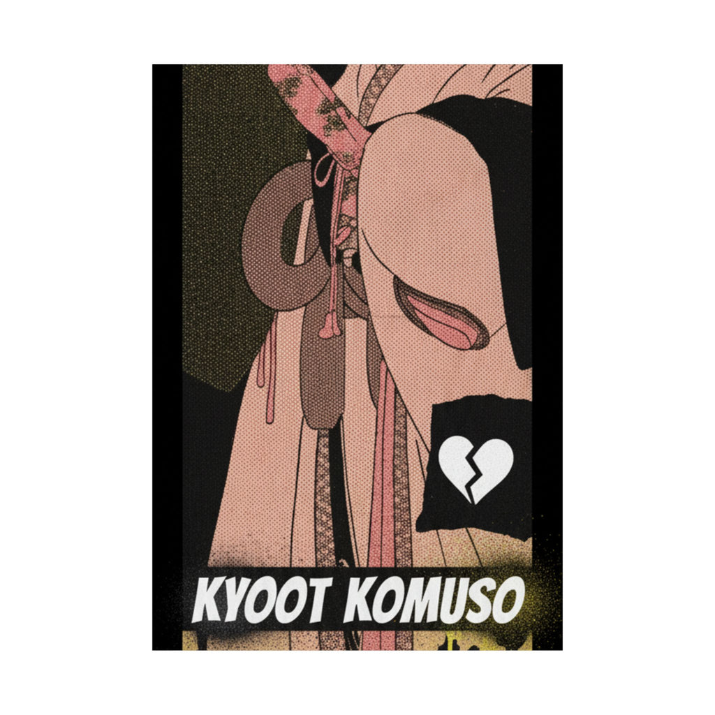 Streetwear Collage — A Girl As A Komuso — Matte Poster