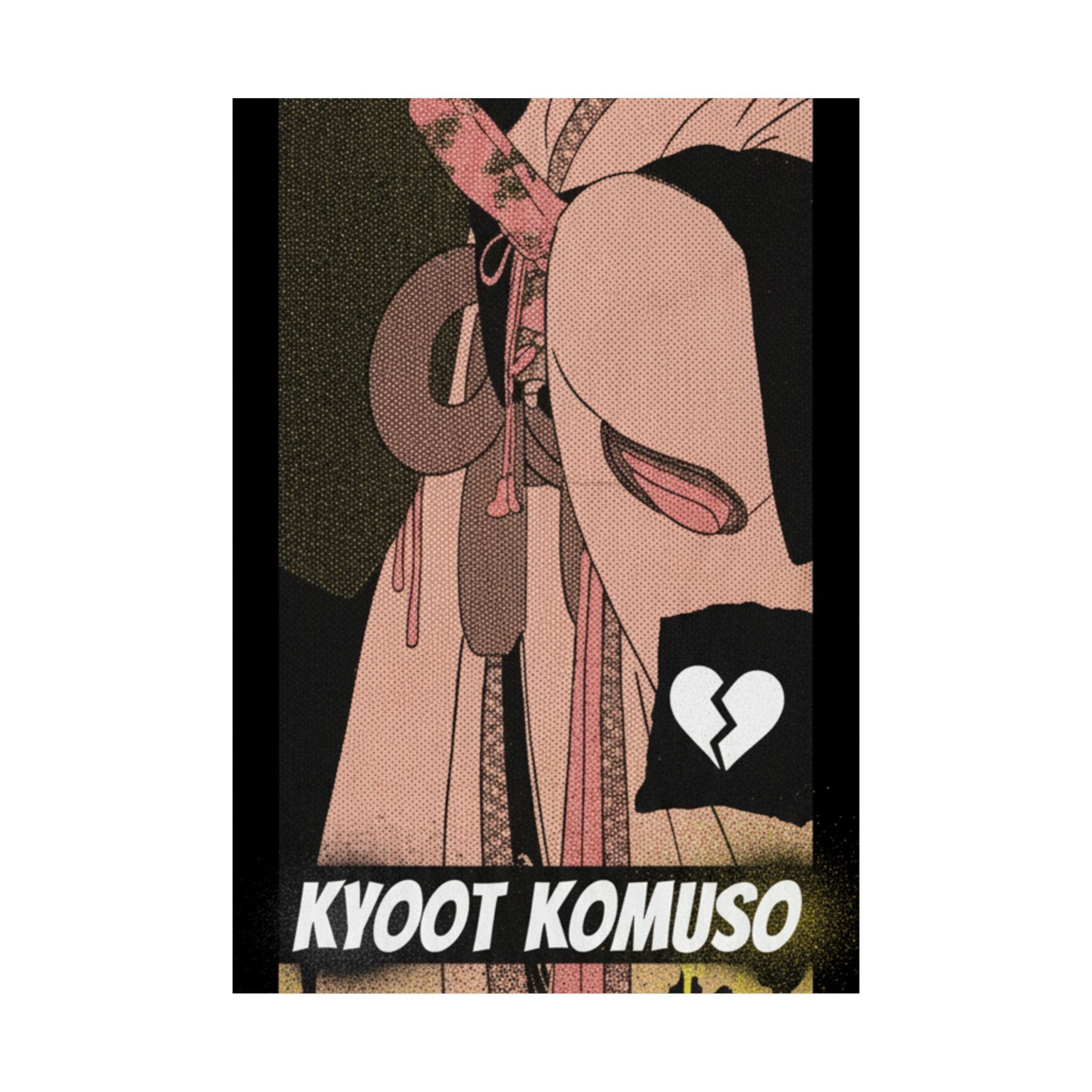 Streetwear Collage — A Girl As A Komuso — Matte Poster