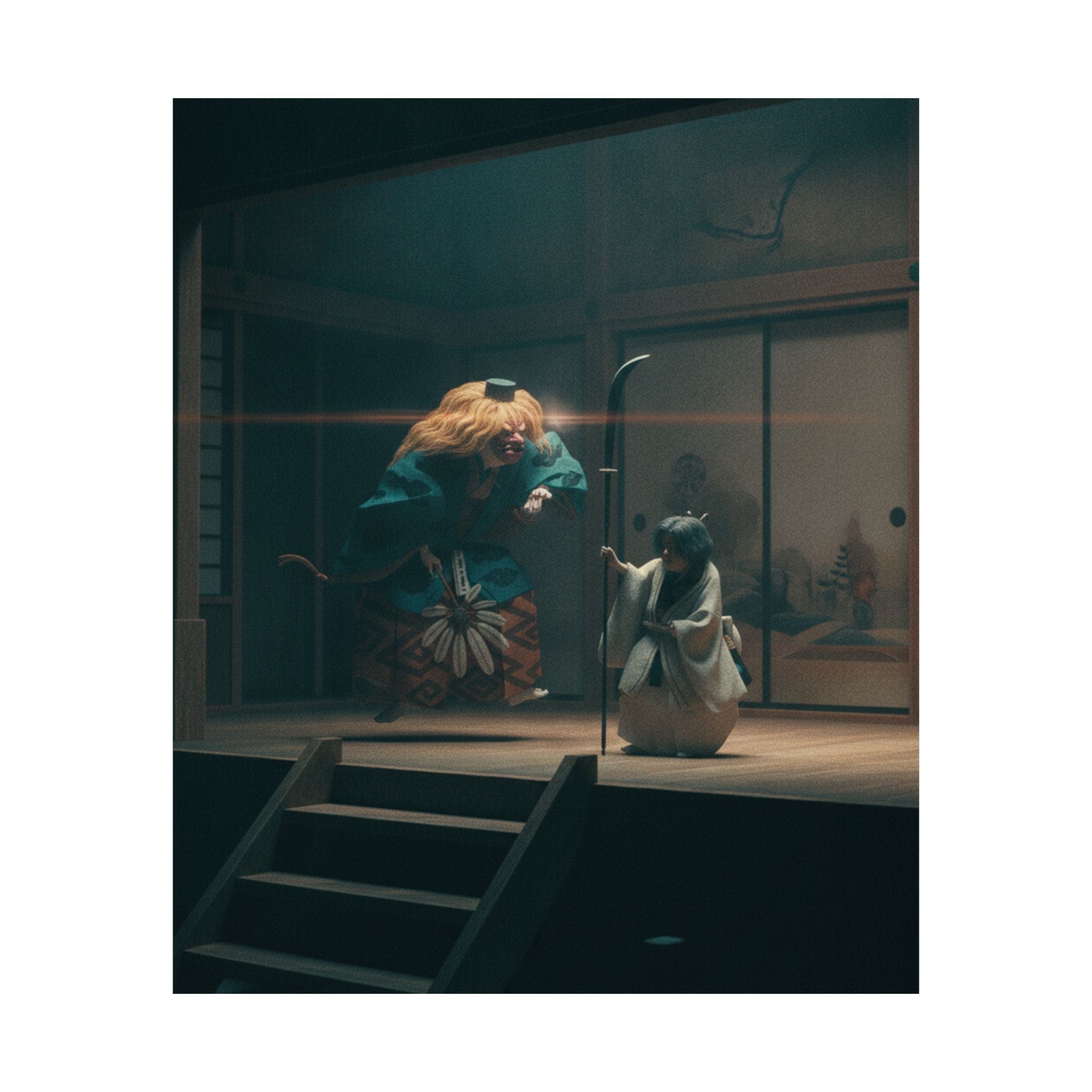 Cinematic — Scene From Noh Dance — Matte Poster