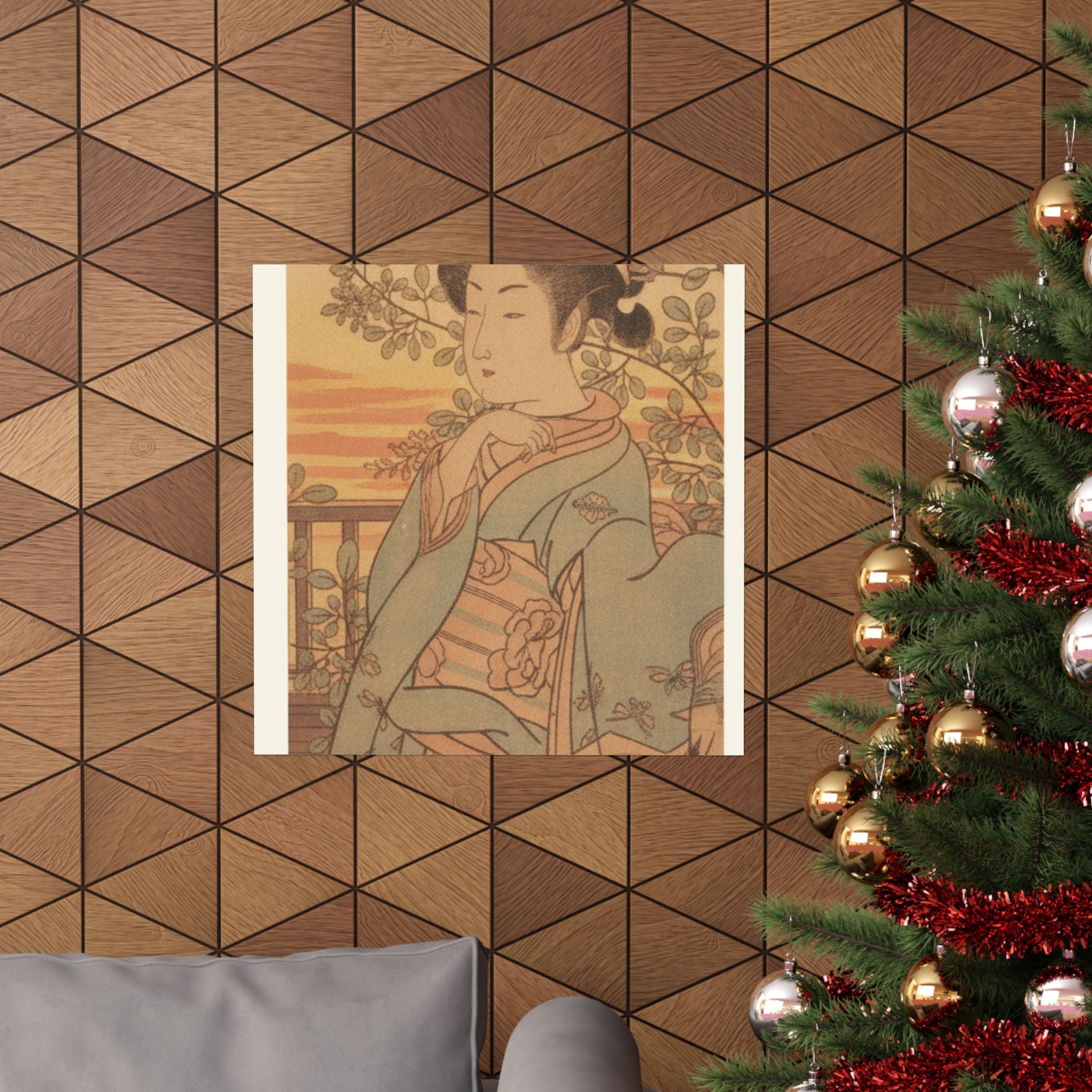 Southern Sunset — A Young Lady And Her Boy Servant — Matte Poster