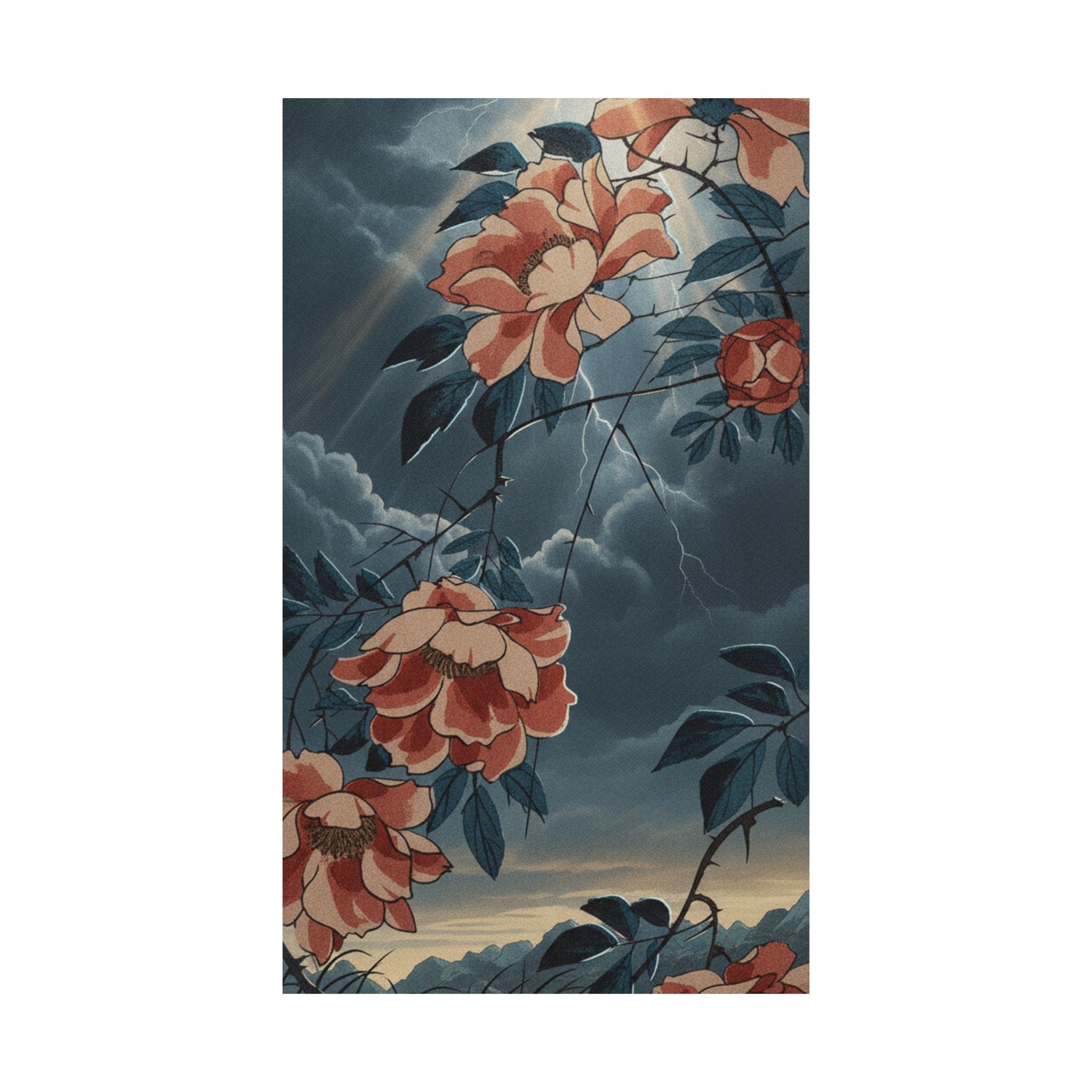 Dramatic Storm — Rose — Matte Poster